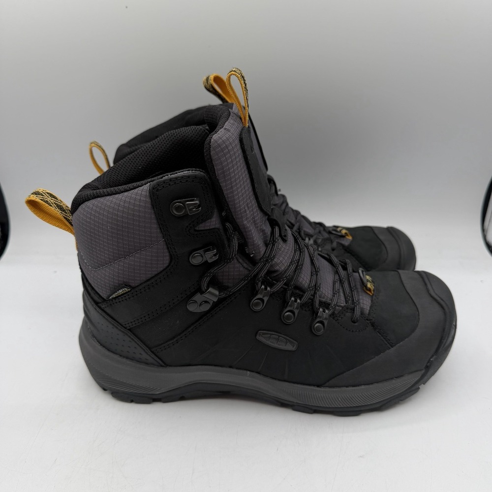 Keen Revel IV Polar Boots Men Sz 8 Black/Magnet Waterproof Insulated 200G Hiking